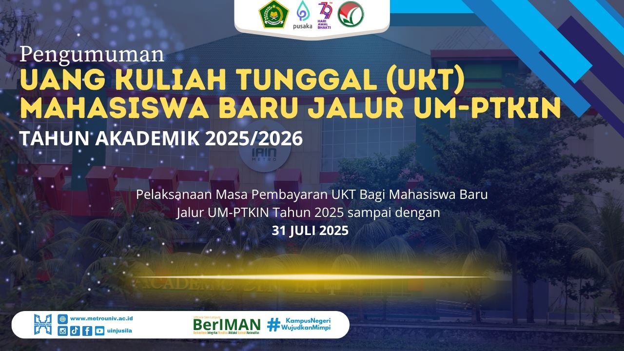 Banner Pengumuman UKT Mahasiswa Baru UM PTKIN 2025